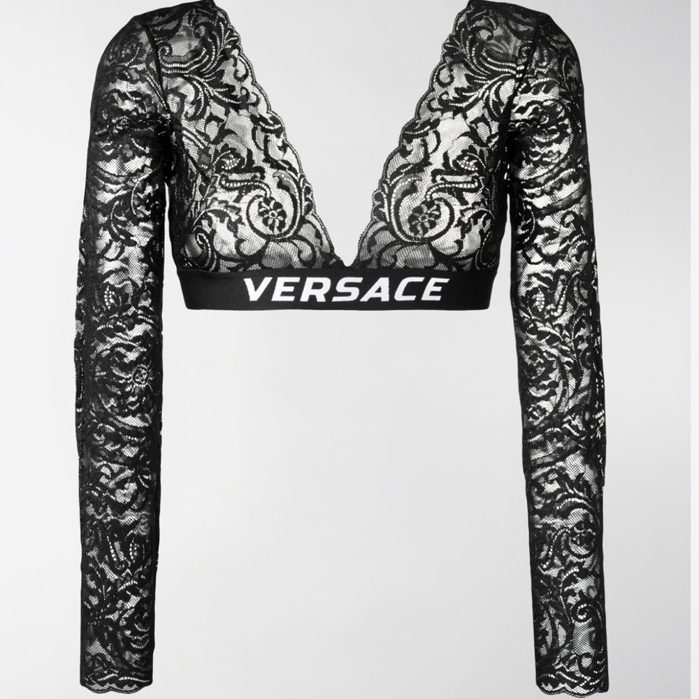 Versace Lace Crop Top